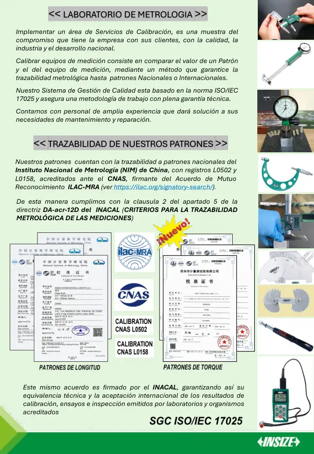 Brochure Laboratorio INSIZE 2026